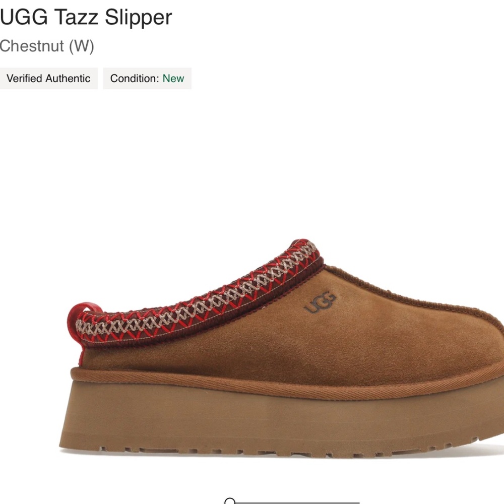 UGG Tazz platform slipper in cognac